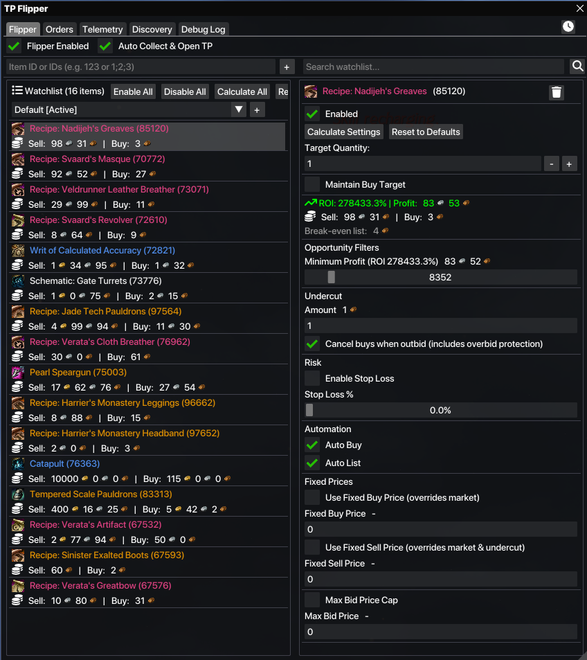 Trading Post Flipper screenshot 1